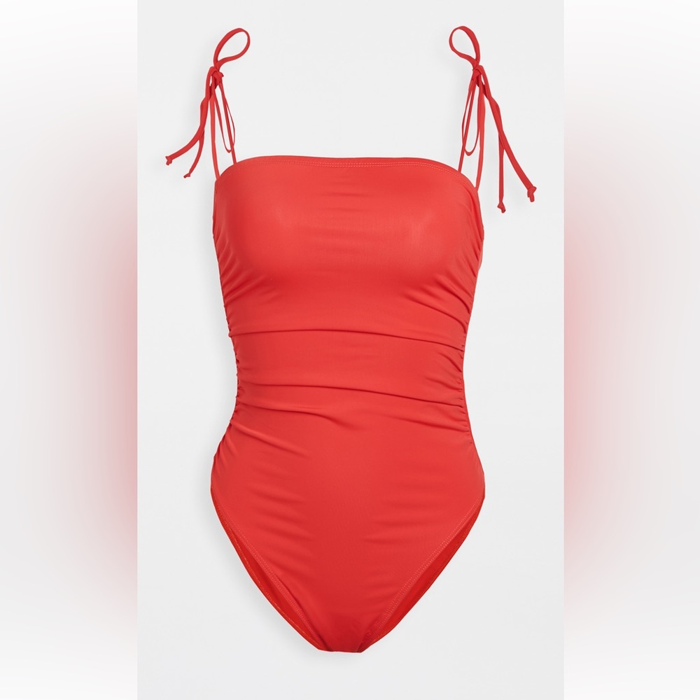 Reformation red Rae one piece bathing suit